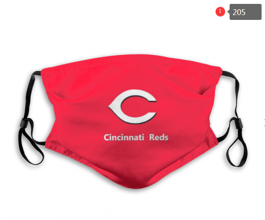 MLB Cincinnati Reds #1 Dust mask with filter->mlb dust mask->Sports Accessory